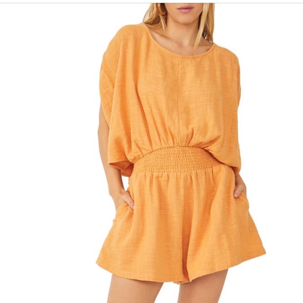 Free People Pietro Tie Back Romper